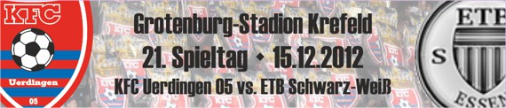 Banner des 21. Spieltags gegen ETB Schwarz-Weiß