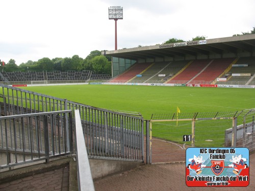 Blick ins leere Grotenburg-Stadion Krefeld