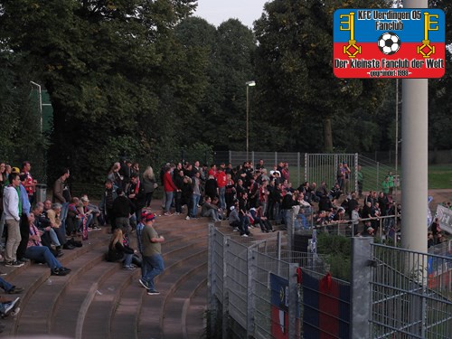 Uerdinger-Fans in Mönchengladbach