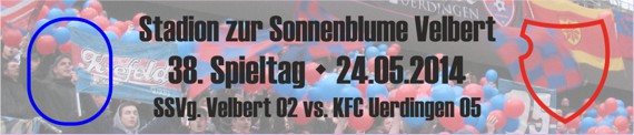 Banner des Spiels vom 38. Spieltag bei der SSVg. Velbert 02