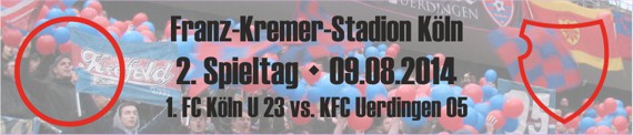 Banner des 2. Spieltag beim 1. FC Köln U23