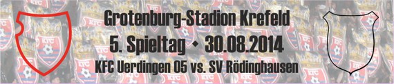 Banner des 5. Spieltags gegen SV Rödinghausen