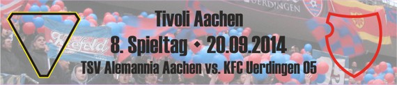 Banner des 8. Spieltags bei TSV Alemannia Aachen