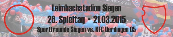 Banner des 26. Spieltags bei den Sportfreunden Siegen