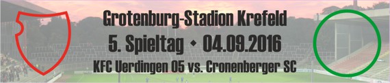 Banner des 5. Spieltags gegen den Cronenberger SC