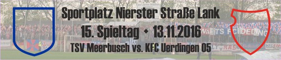 Banner des 145 Spieltags beim TSV Meerbusch