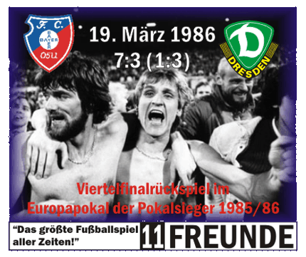 Banner Jahrhundertspiel Bayer Uerdingen vs. Dynamo Dresden