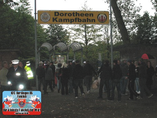 Eingang zur Dorotheen-Kampfbahn in Dinslaken-Lohberg