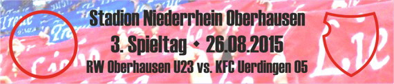 Banner des 3. Spieltags beim SC Rot-Weiß Oberhausen II