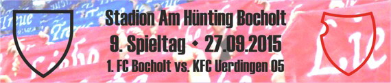 Banner des 9. Spieltags beim 1. FC Bocholt