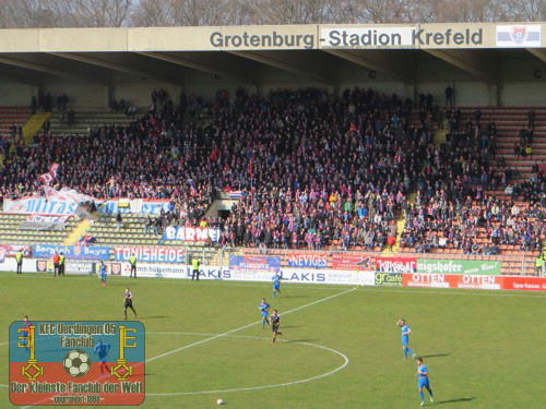 Wuppertaler-Fans in der Krefelder Grotenburg