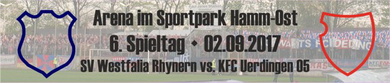 Banner des 6. Spieltags bei der SV Westfalia Rhynern