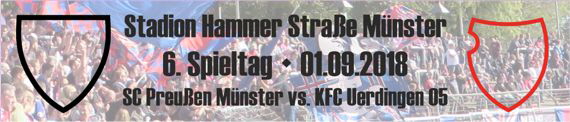 Banner vom 6. Spieltag beim SC Preußen Münster