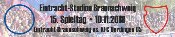 Banner vom 15. Spieltag bei Eintracht Braunschweig